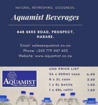 Aquamist Beverages Zimbabwe