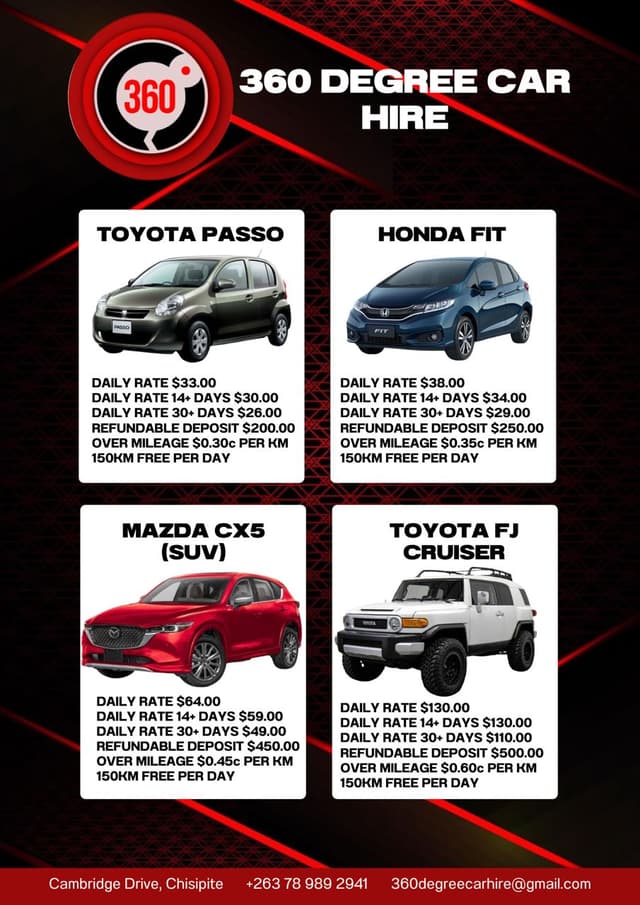 360 Degree Car Hire