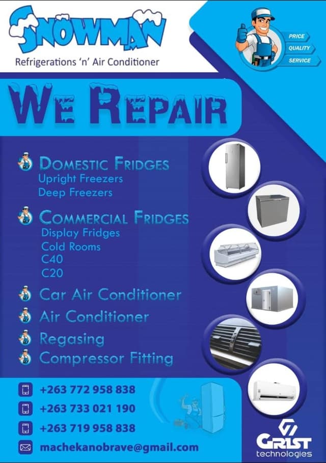 Snowman Refridgerators & Air Conditioning